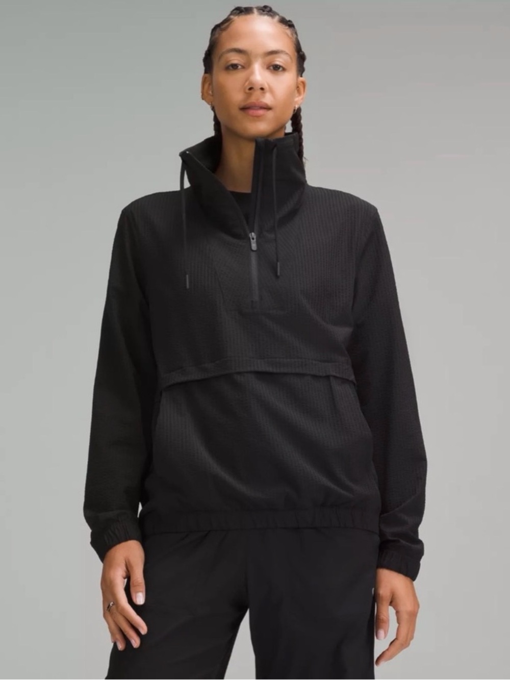 lululemon athletica black pack light pullover